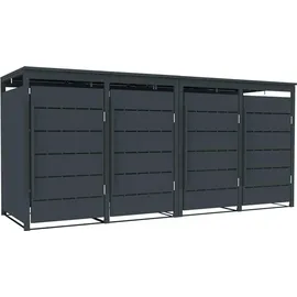 Estexo Mülltonnenbox 111 cm grau