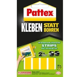 Pattex Klebestreifen für max. 2,0 kg 2,0 x 4,0 cm, 10 St.