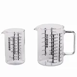 Simax Messbecher aus Glas 2-teilig