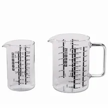 Simax Messbecher aus Glas 2-teilig