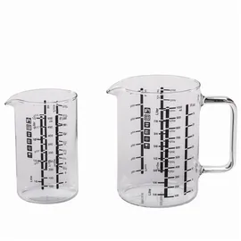 Simax Messbecher aus Glas 2-teilig