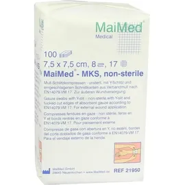Maimed Schlitzkompressen 7,5 x 7,5 cm 100 St.