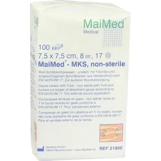 Maimed Schlitzkompressen 7,5 x 7,5 cm 100 St.