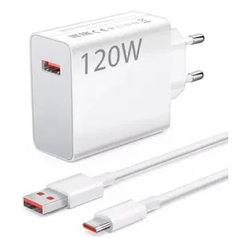 Xiaomi 120W HyperCharge Combo (Type-A) Ladegerät Universal, Weiß