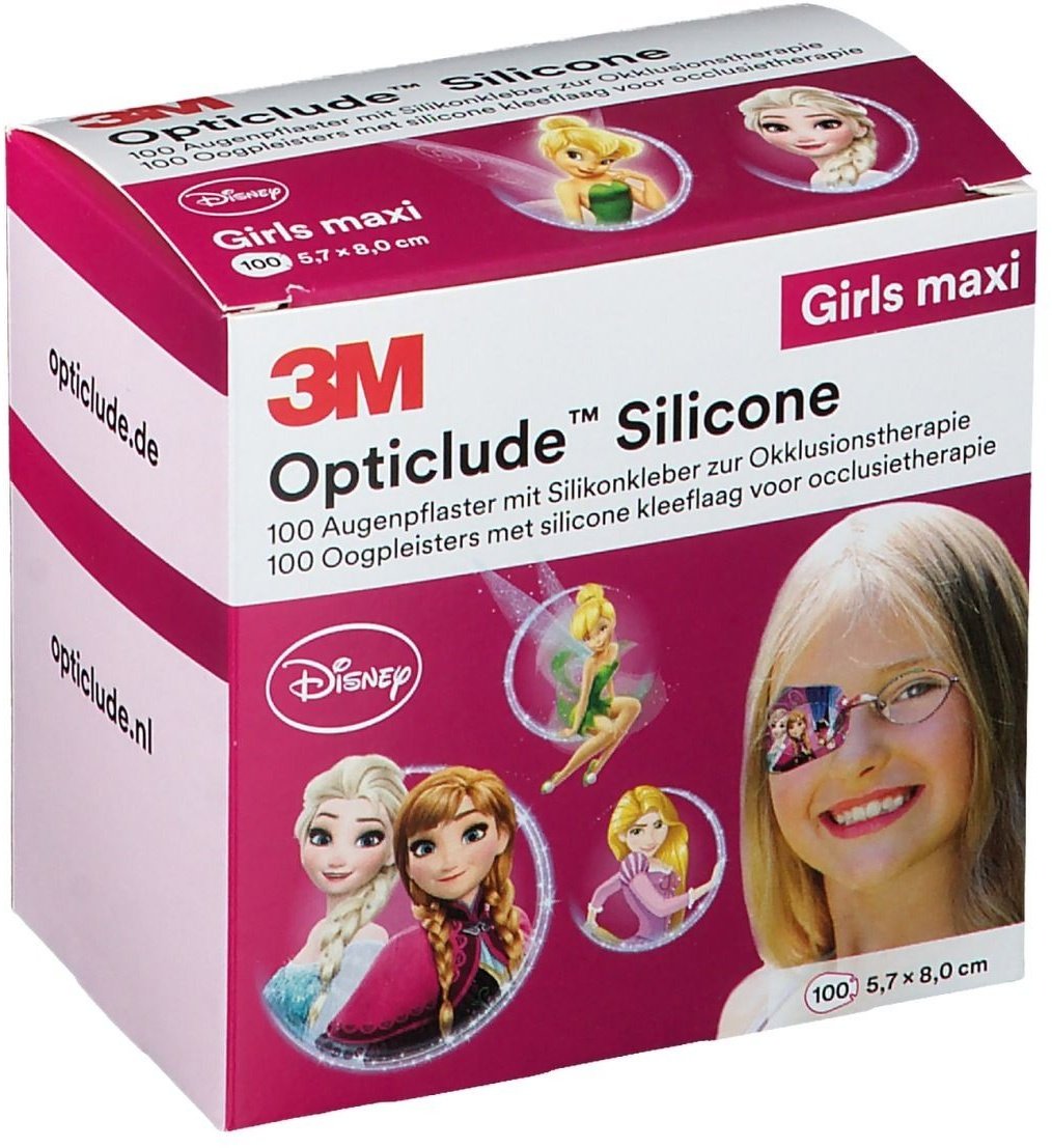 Opticlude 3M Silicone Disney Girl maxi 5,7 cm x 8 cm