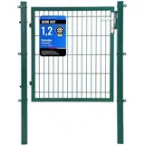 Songmics Gartentor 106 x 90 cm Grün/Stahl