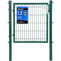 Songmics Gartentor 106 x 90 cm Grün/Stahl