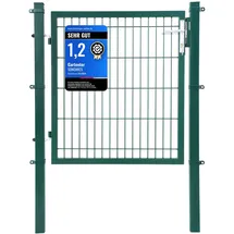 Songmics Gartentor 106 x 90 cm Grün/Stahl
