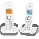 Alcatel F860 DECT-Telefon Anrufer-Identifikation Grau