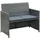 vidaXL Gartensofa 59 x 0 x 0 cm Grau