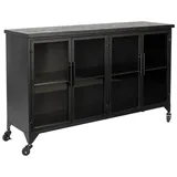 White Label Ferre Sideboard, Kommode Schwarz
