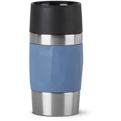 emsa Isolierbecher Travel Mug Compact 300 ml Edelstahl Blau