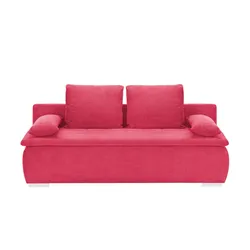 smart Schlafsofa  Leonie , rot , Maße (cm): B: 198 H: 92 T: 90