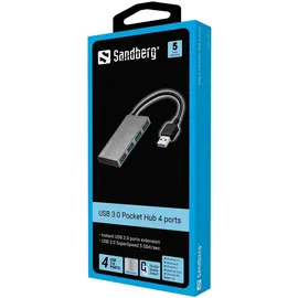 Sandberg USB 3.0 Pocket Hub 4 ports