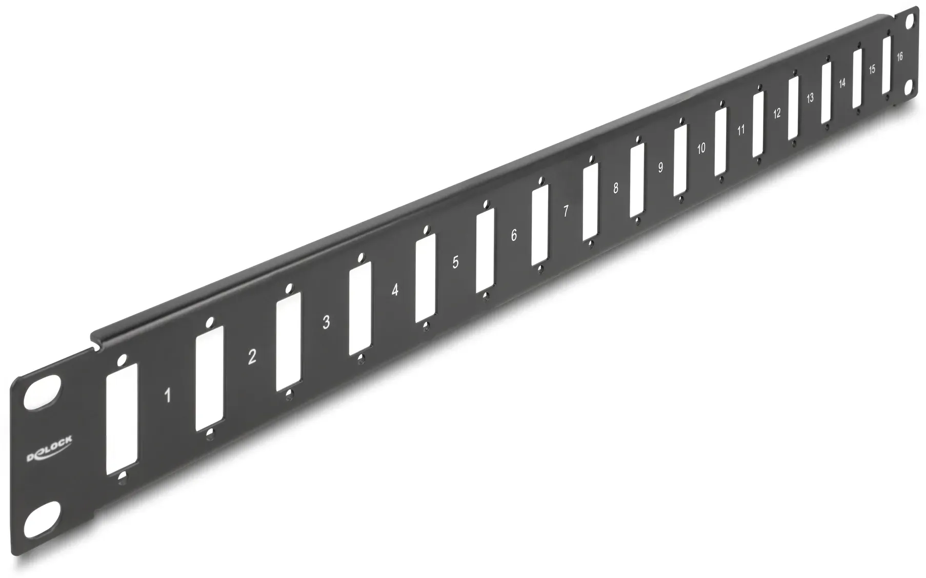 Delock Patchpanel (Blindblech) - mit Schraubverbindung - Rack montierbar - Schwa