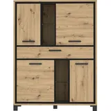 Forte Highboard Farida Braun Eiche