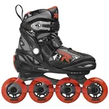 ROCES Jungen Moody TIF Inline-Skates, Black-Sport red, 36-40