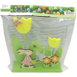 LIVARNO home Oster-Figur Dekoration Frühlingsdekoration Hase Blumen