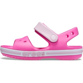 Crocs unisex-child Bayaband Sandal Sandal, Electric Pink, 25/26 EU - 25/26 EU