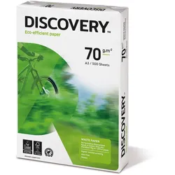 Discovery Kopierpapier, DIN A3, 70g/qm, weiß, Weißegrad: 161 CIE, holzfrei