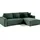 petits-meubles Eckcouch Cord 4-Sitzer Tannengrün
