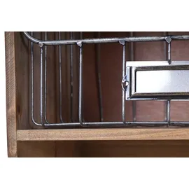 Mendler Wandgarderobe HWC-A43, Haushaltsregal Regal, Tanne Holz Vintage Patchwork 42x60x24cm