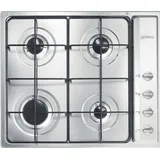 Smeg S64S Kochfeld Edelstahl Integriert Gaskochfeld 4 Zone(n) - Silber