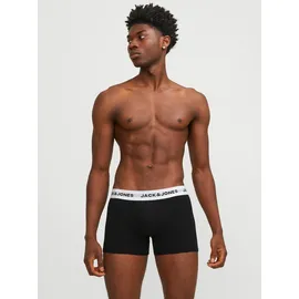 JACK & JONES Boxershorts Solid schwarz / weiß L 5er Pack
