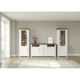 Set One by Musterring Wohnwand »York« Set, 3 Stk. tlg., weiß