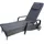 Mendler Carrara Sonnenliege 197 x 71 x 108 cm anthrazit/grau