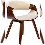 CLP Esszimmerstuhl Foley I Mit Armlehne Und Holzgestell I Küchenstuhl Und Wohnzimmerstuhl