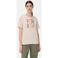 CAMEL ACTIVE T-Shirt aus reiner Baumwolle in Lilarosa |