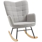 Schaukelsessel Grau Polyester 71x92x101 cm SONNENH