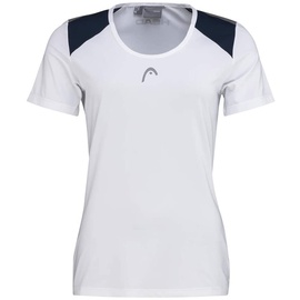 Head CLUB 22 Tech Polo Shirt Women, weiß/blau, XS