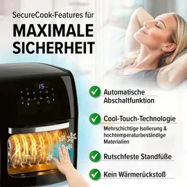 GOURMETmaxx Heißluftfritteuse XL 12 l