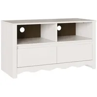 VidaXL TV-Schrank DRAMMEN Weiß 99x43x55 cm Massivholz Kiefer