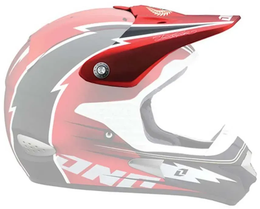 One Industries Trooper Hurricane Visier - Hurricane Red - One Size