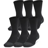 Under Armour Performance Tech Crewsocken 6er Pack Grau/Schwarz 38-42