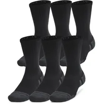 Under Armour Performance Tech Crewsocken 6er Pack Grau/Schwarz 38-42