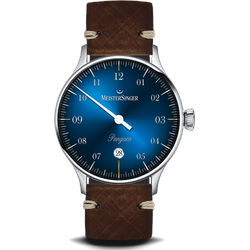 Meistersinger Klassik Pangaea Date PMD908D - blau,braun - 40mm