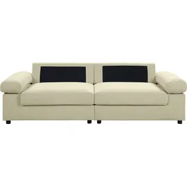 Atlantic Home Collection Big-Sofa Cord 2-Sitzer Beige