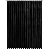 vidaXL Verdunkelungsvorhang mit Haken Samt Schwarz 290 x 245 cm