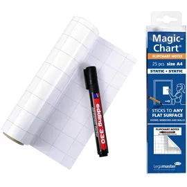 Legamaster Magic-Chart Notes « 7-159000-A4 weiß 21x30 cm kariert, haftet ohne Kleber, 8713797081269 Legamaster