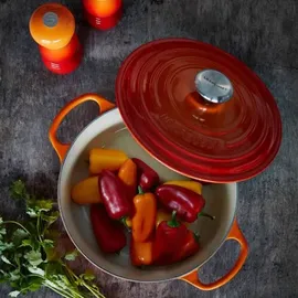 Le Creuset Signature Bräter 24 cm rund kirschrot