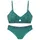ELBSAND Bustier-Bikini Damen Grün 34 Cup A/B