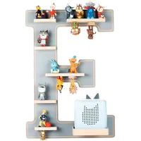 BOARTI Kinderregal Buchstabe E Holz grau