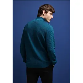 STREET ONE Strukturpullover Blau 3XL
