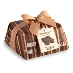 Italienischer Osterkuchen mit Schokoladencreme-Füllung Zaghis Colomba Regale Farcita Al Cioccolato, 800 g