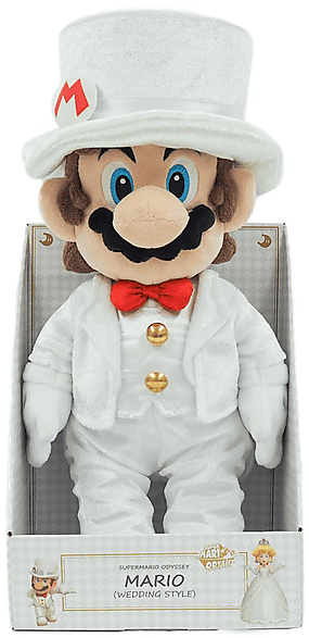 SAN-EI Nintendo Super Mario Plüsch Peach Bräutigam, 40 cm Plüschfigur