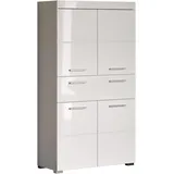 trendteam Amanda Badschrank 73 x 132 x 31 cm Weiß